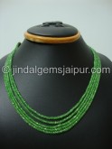 Tsavorite Faceted Roundelle Shape Beads